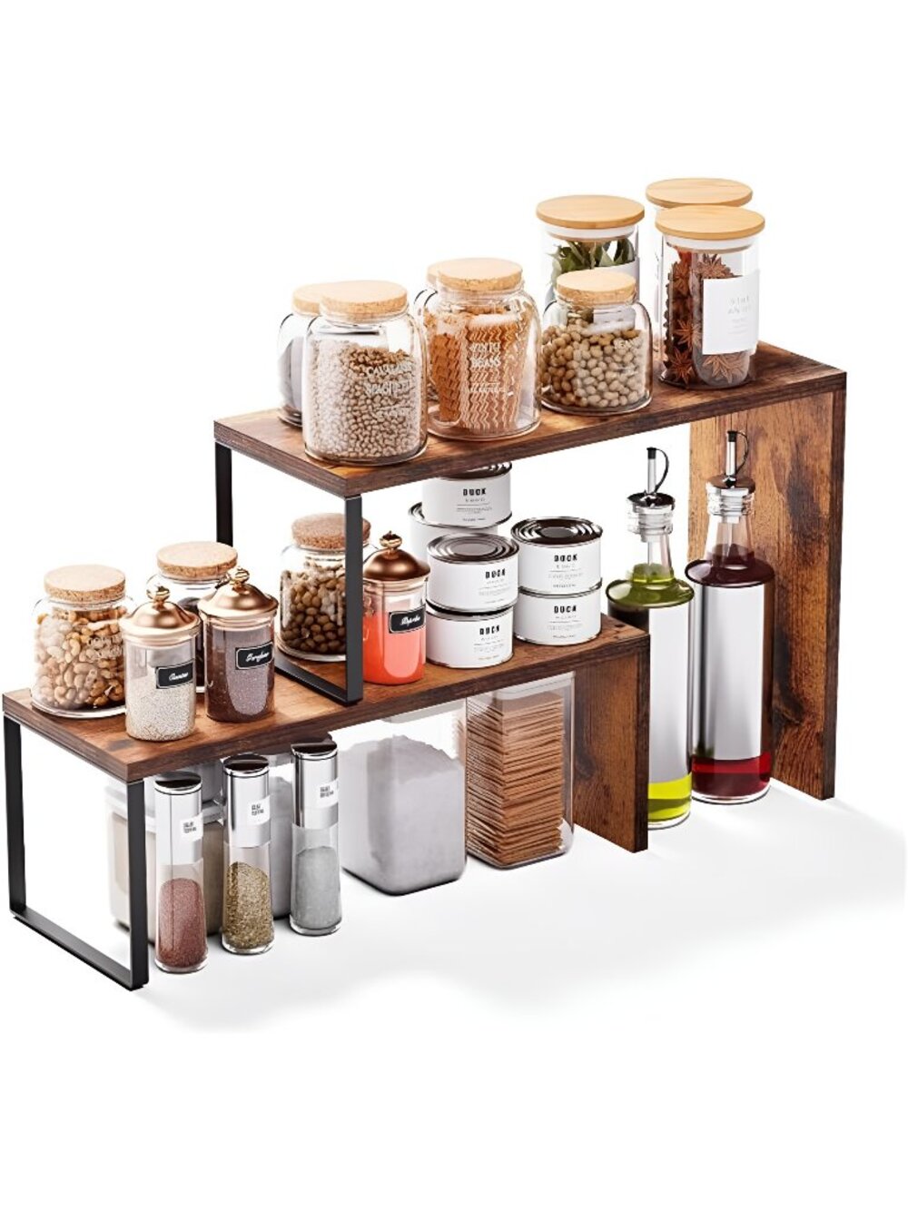 Kitchen Countertop Organizer, Spice Rack Cabinet Organizer Shelf